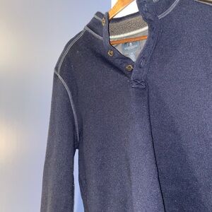 G.H. Bass & Co. Men's Dark Blue Zip-Up Sweater
